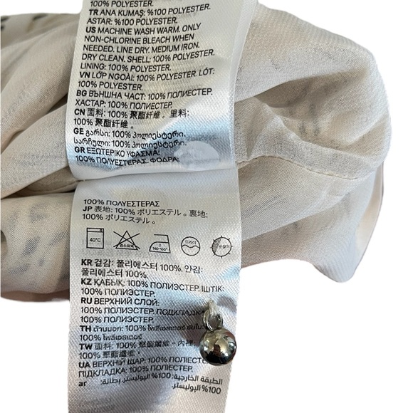 🔥4 for $75🔥 H&M Tiger Stripe dress with belt 3/4 sleeve - Picture 5 of 6